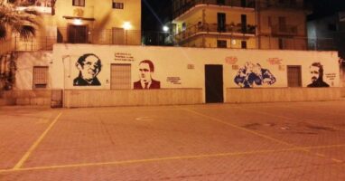 muro anti mafia Palermo